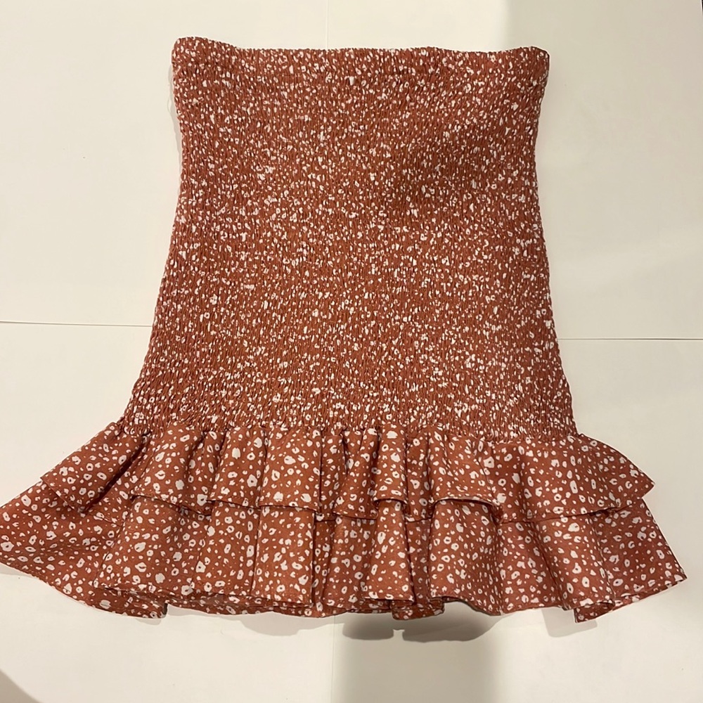 Fashion Nova mini skirt with ruffles